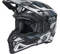 O'Neal Casque de motocross EX-SRS Dust mat Noir/Blanc/Gris Taille M