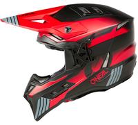 Oneal EX-SRS Hitch Casque de motocross, noir-gris-rouge, taille M