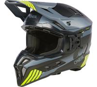 O'Neal Casque cross EX-SRS Hitchhiker Noir/Gris/Jaune néon Taille M