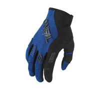 O'Neal – Gants cross Element Racewear – matériau perméable à l'air – Noir/Bleu Taille M