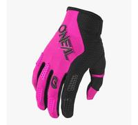 O'NEAL | Gants vélo et Motocross | MX MTB DH FR Descente Freeride | Matériaux durables et Flexibles, Paume ventilée | Gants Element | Femme | Noir Rose | Taille L