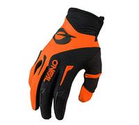 O'NEAL | Gants vélo et Motocross | MX MTB DH FR Descente Freeride | Matériaux durables et Flexibles, Paume ventilée | Gants Element | Homme | Noir-Orange Fluo | Taille S