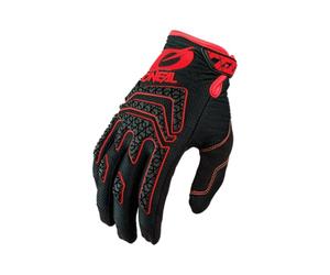 O'NEAL | Gants vélo et Motocross | MX MTB DH FR Descente Freeride | Matériaux durables, Flexibles, Impression Silicone pour Une Bonne Tenue | Gant Sniper Elite | Adulte | Noir Rouge | Taille XXL