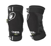 O'NEAL Genouillères I BMX VTT VTC DH I Genouillères VTT Respirantes et Légères avec Protection IPX® Contre les Chocs I Matériau Résistant à l'abrasion | Noir Blanc | Taille L