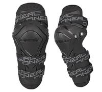 O'NEAL | Genouillères | Motocross EN | Coque en plastique dur au look carbone, rembourrée avec de la mousse thermique, (UE) 2016/425 | Genouillères PUMPGUN MX Carbon | Adulte | Noir | Taille unique