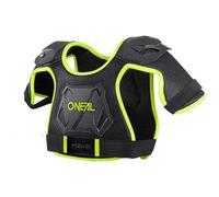 O'Neal Gilet Peewee Enduro pour enfants 4-9 ans - Ajustable, coque injectée M/L Jaune Néon/Noir