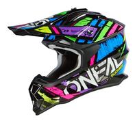 Oneal 2Series Glitch Casque de motocross, multicolore, taille L pour homme
