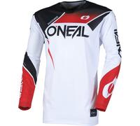 Oneal Hardwear Air Slam Maillot de motocross, Blanc/Noir/Rouge, Taille M