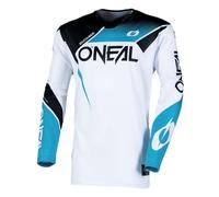 O'NEAL Hardwear Slam Maillot Air pour Homme, Noir/Bleu Sarcelle, Taille S