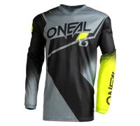 O'NEAL Homme Jersey Maillot Element Racewear, Noir/Gris/Jaune Fluo, S EU