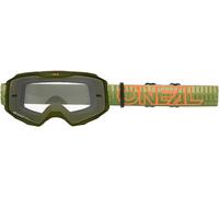 O'Neal Masque VTT B-10 Striped Vert – Lentille Clear