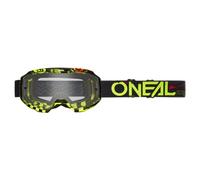 Masque o neal b 10 attack noir jaune ecran clear