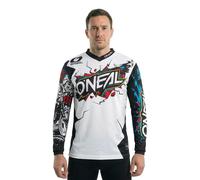 O'Neal Maillot à manches longues Element Villain – Blanc S Homme