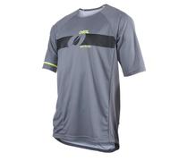 O'NEAL | Maillot de VTT | VTT DH Downhill FR Freeride | Matière Respirante, Coutures Plates pour Plus de Confort | Pin it Maillot V.22 | Adulte | Gris Néon Jaune | Taille S
