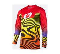Oneal Element Nova Maillot de motocross jeunesse, Rouge, Taille XS