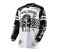 O'NEAL | Maillot | Moto Enduro | matériaux légers et durables, Trous de Ventilation découpés au Laser, Coupe athlétique | Jersey Ultra Lite 70 | Adulte | Noir/Blanc | Taille S
