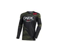 O'NEAL | Maillot Moto et vélo | Moto Enduro | Séchage Rapide et matériau léger, Offre Une Grande liberté de Mouvement, Coupe Slim Fit | Maillot Mayhem Covert | Adulte | Noir/Vert | Taille S