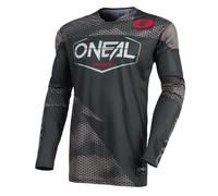 O'NEAL | Maillot Moto et vélo | Moto Enduro | Séchage Rapide et matériau léger, Offre Une Grande liberté de Mouvement, Coupe Slim Fit | Maillot Mayhem Covert | Adulte | Gris/Anthracite | Taille S