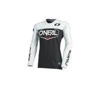 O'NEAL | Maillot Moto et vélo | Moto Enduro | Séchage Rapide et matériau léger, Offre Une Grande liberté de Mouvement, Coupe Slim Fit | Maillot Mayhem Hexx | Adulte | Noir/Blanc | Taille M