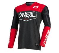 O'NEAL | Maillot Moto et vélo | Moto Enduro | Séchage Rapide et matériau léger, Offre Une Grande liberté de Mouvement, Coupe Slim Fit | Maillot Mayhem Hexx | Adulte | Noir/Rouge | Taille L