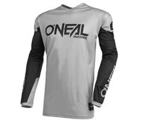 O'NEAL | Maillot | Motocross Enduro | Matière Respirante, Protection rembourrée des Coudes, conçu pour Une liberté de Mouvement maximale | Maillot Element Threat | Adulte | Gris/Noir | Taille S
