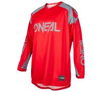 O'NEAL | Maillot | Motocross Enduro | Tissu Respirant, Offre Une liberté de Mouvement maximale, Bas du Dos rallongé | Maillot Matrix Ridewear | Adulte | Rouge/Gris | Taille M