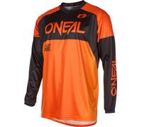 Oneal Matrix Ridewear Maillot de motocross, noir-orange, taille S pour homme