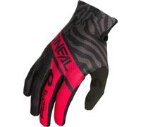 Oneal Matrix Shocker Gants de motocross pour enfants, noir/rouge, Taille L