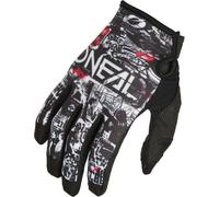 Oneal Mayhem Attack Gants de motocross, noir-blanc, taille M pour homme