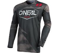 Oneal Mayhem Covert Maillot motocross, Gris foncé/gris clair, Taille S