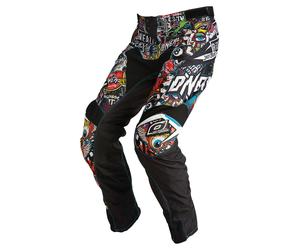 O'NEAL Mayhem Crank Pantalon de cross Noir/Rouge/Bleu/Jaune/Blanc 30 homme