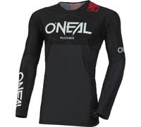 Oneal Mayhem Hexx Maillot de motocross pour les jeunes, noir-gris, taille S
