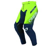 Oneal Mayhem Hexx Pantalons de motocross, bleu-jaune, taille 30 pour homme