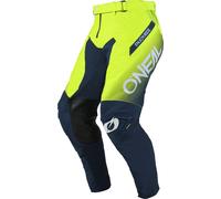 ONeal Mayhem Hexx S25, pantalon en textile 30 Bleu Foncé/Jaune Néon Bleu Foncé/Jaune Néon