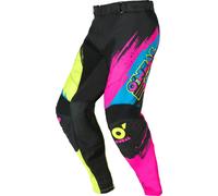 O'Neal Pantalon textile Mayhem Reseda S26 Taille 28 noir/jaune néon/fuchsia/bleu clair