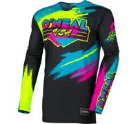 O'Neal Maillot manches longues Mayhem Reseda S26 Noir, Jaune néon, Bleu clair, Fuchsia M Homme