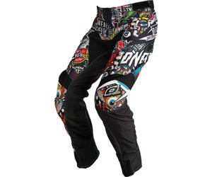 ONeal Mayhem S20 Crank, pantalon en textile 40 Noir/Rouge/Bleu/Jaune Noir/Rouge/Bleu/Jaune