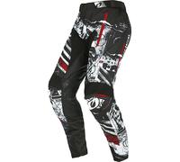 Oneal Mayhem Scarz V.22 Pantalon de motocross, noir-blanc-rouge, taille 28 pour homme