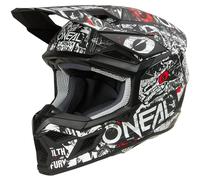 ONeal 3SRS Attack, casque de motocross L Mat Noir/Blanc/Rouge/Gris Mat Noir/Blanc/Rouge/Gris