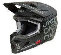 ONeal 3SRS Static, casque de motocross XS Mat Noir/Gris Mat Noir/Gris
