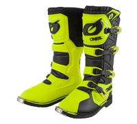 O'NEAL | Motocross Boots | Enduro Motorcycle | Comfort Air-Mesh-Insole, four buckles, synthetic material | Boots Rider Pro | Adult | Black Neon Yellow | Size 40