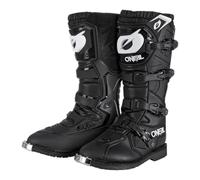 O'NEAL | Motocross Boots | Enduro Motorcycle | Confort grâce à Air-Mesh-Innersleeve, quatre boucles, matériel synthétique de haute qualité | Bottes Rider Pro | Adulte | Noir | Taille 43
