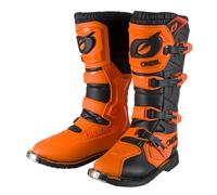 O'NEAL | Motocross Boots | Enduro Motorcycle | Confort grâce à la manchette intérieure Air-Mesh, quatre boucles, matériel synthétique de haute qualité | Bottes Rider Pro | Adulte | Orange | Taille 45