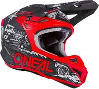 O'NEAL Motocross Helmet 5SRS Polyacrylite HR , noir rouge, L