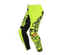 O'NEAL Oneal Element Attack Pantaloni Motocross Giovani, Motocross Enfant Homme, Black/Yellow, E022-4624