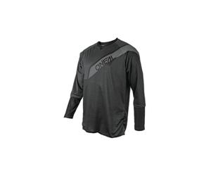O'NEAL O'NEILL Herren Trikot Langarm SR, Schwarz Grau, L, 0084-0 Protections de vélo, Negro, L Mixte