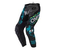 O'Neal Pantalon de motocross Element Villain Youth – enfant, doublé, protection caoutchouc – Gris