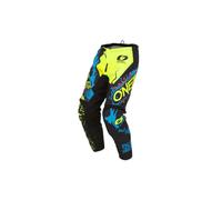 O'NEAL | Pantalon de motocross | MX Enduro |Liberté de mouvement exceptionnelle, Rembourrage en caoutchouc pour une protection supplémentaire | Pants Element Villain | Adultes | Jaune fluo | Taille 30