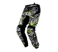 O'NEAL Pantalon de motocross pour enfants Element Attack Youth, Noir Hi-Viz Jaune, 26