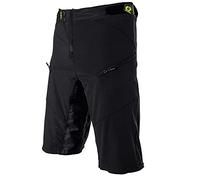 O'NEAL | Pantalon de VTT | VTT VTT de Descente Freeride | Respirant, Ouvertures d'aération découpées au Laser, Coupe Active | Pin It Shorts | Adulte | Noir Jaune Néon | Taille 30/46